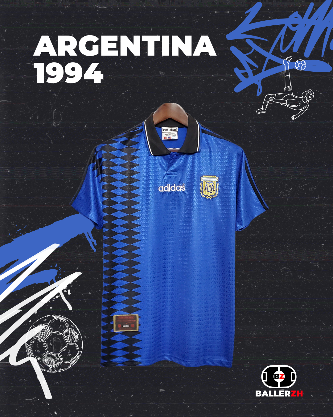 ARGENTINA - Away 1994