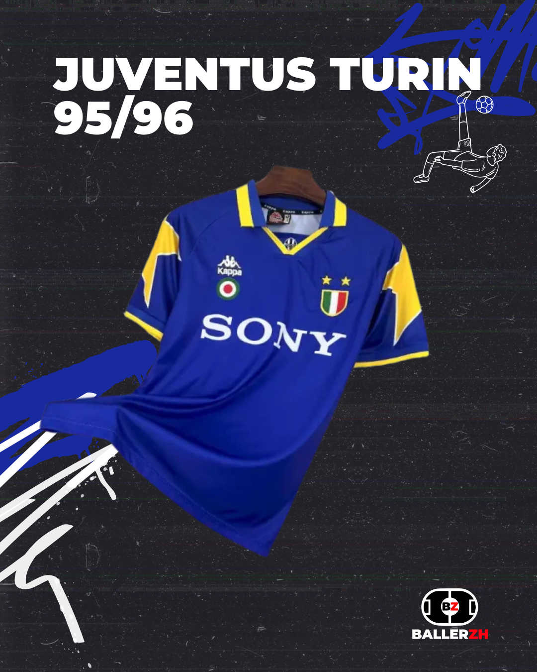 RETRO Juventus Turin - Away 95/96