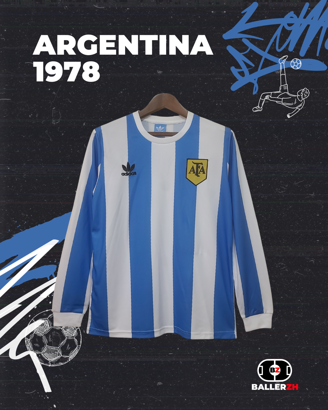 ARGENTINA - Home 1978 (long sleeve)