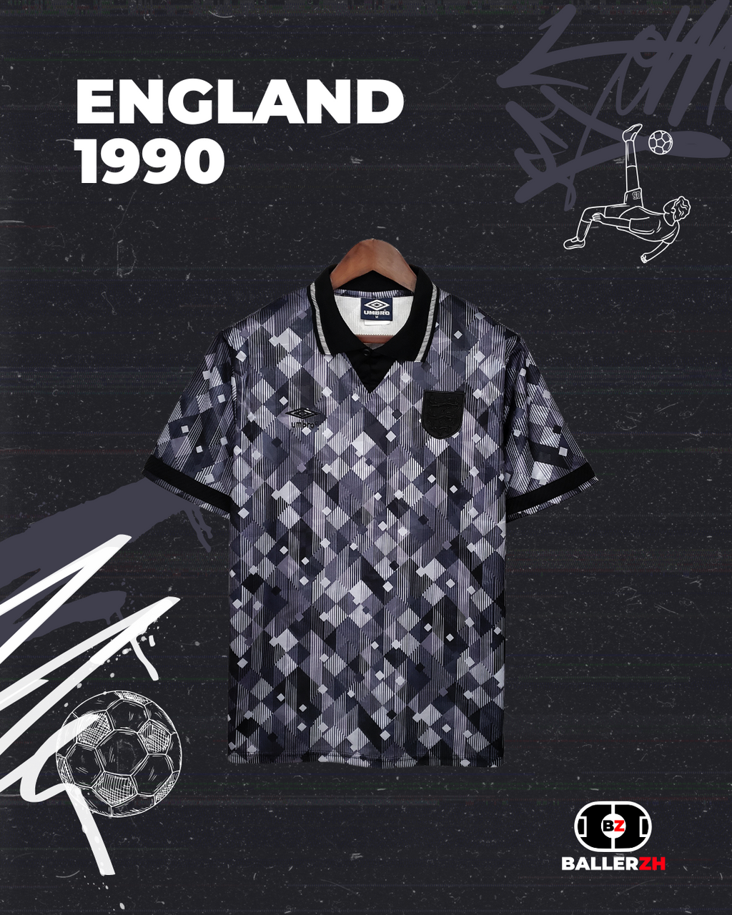 ENGLAND - Away 1990