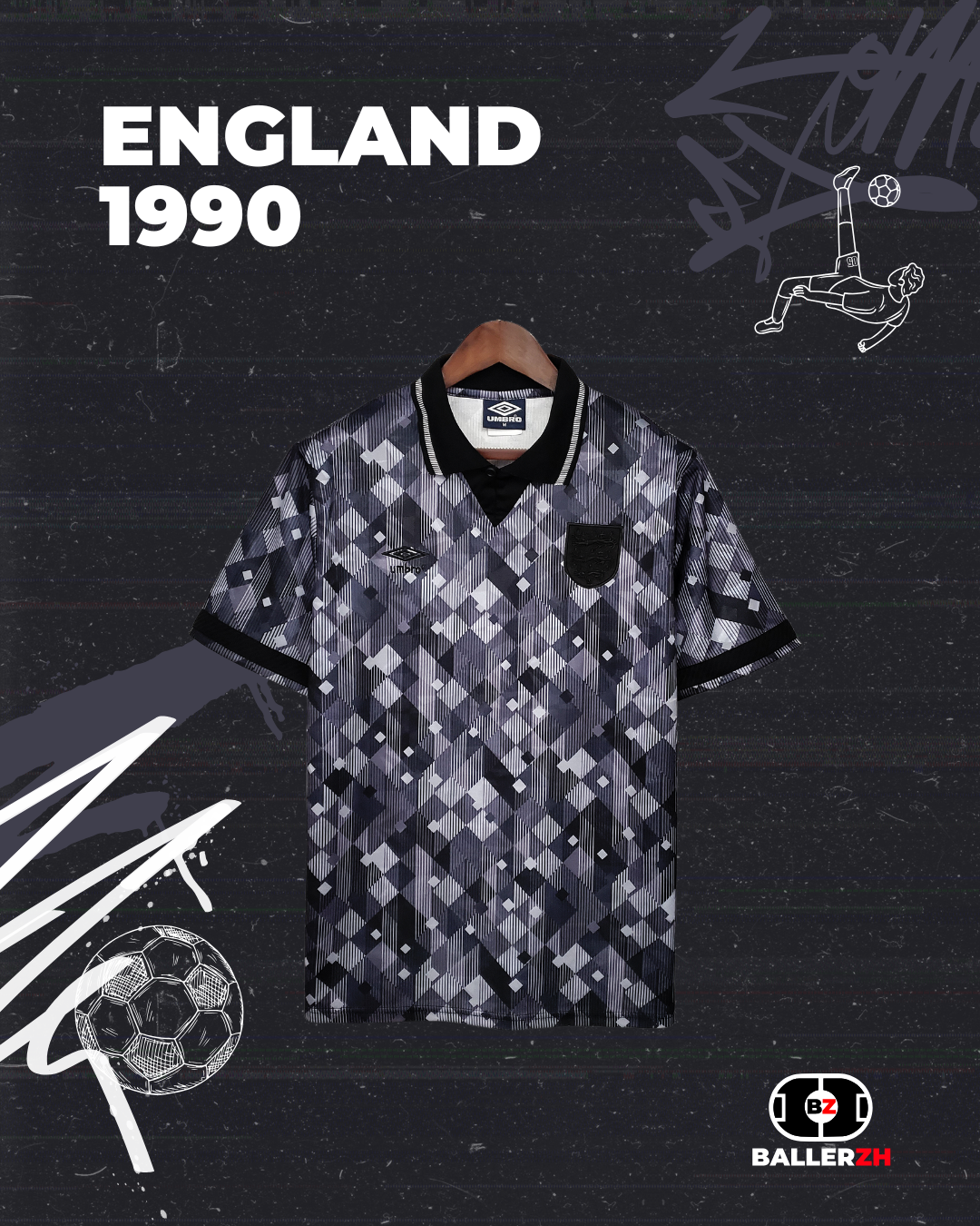 ENGLAND - Away 1990