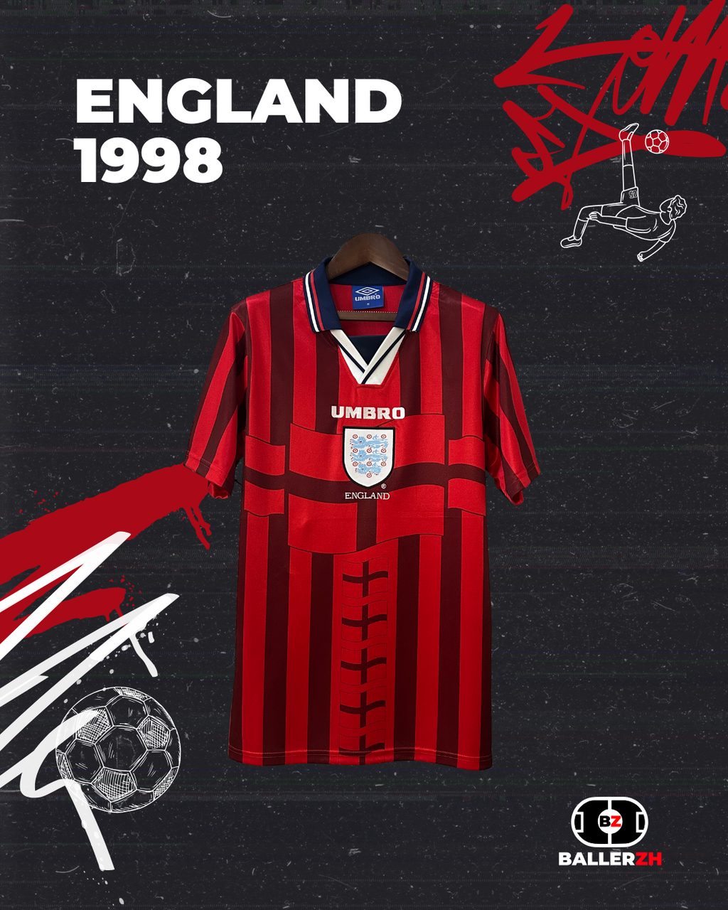 ENGLAND - Away 1998