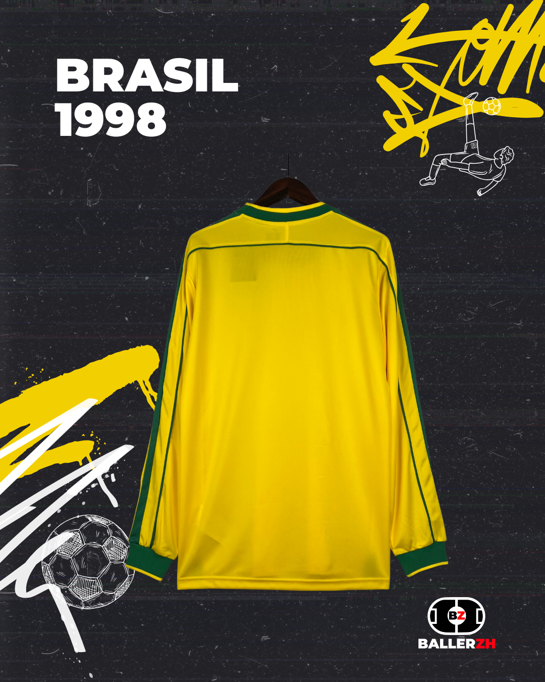 BRAZIL - Home 1998 (long sleeve)