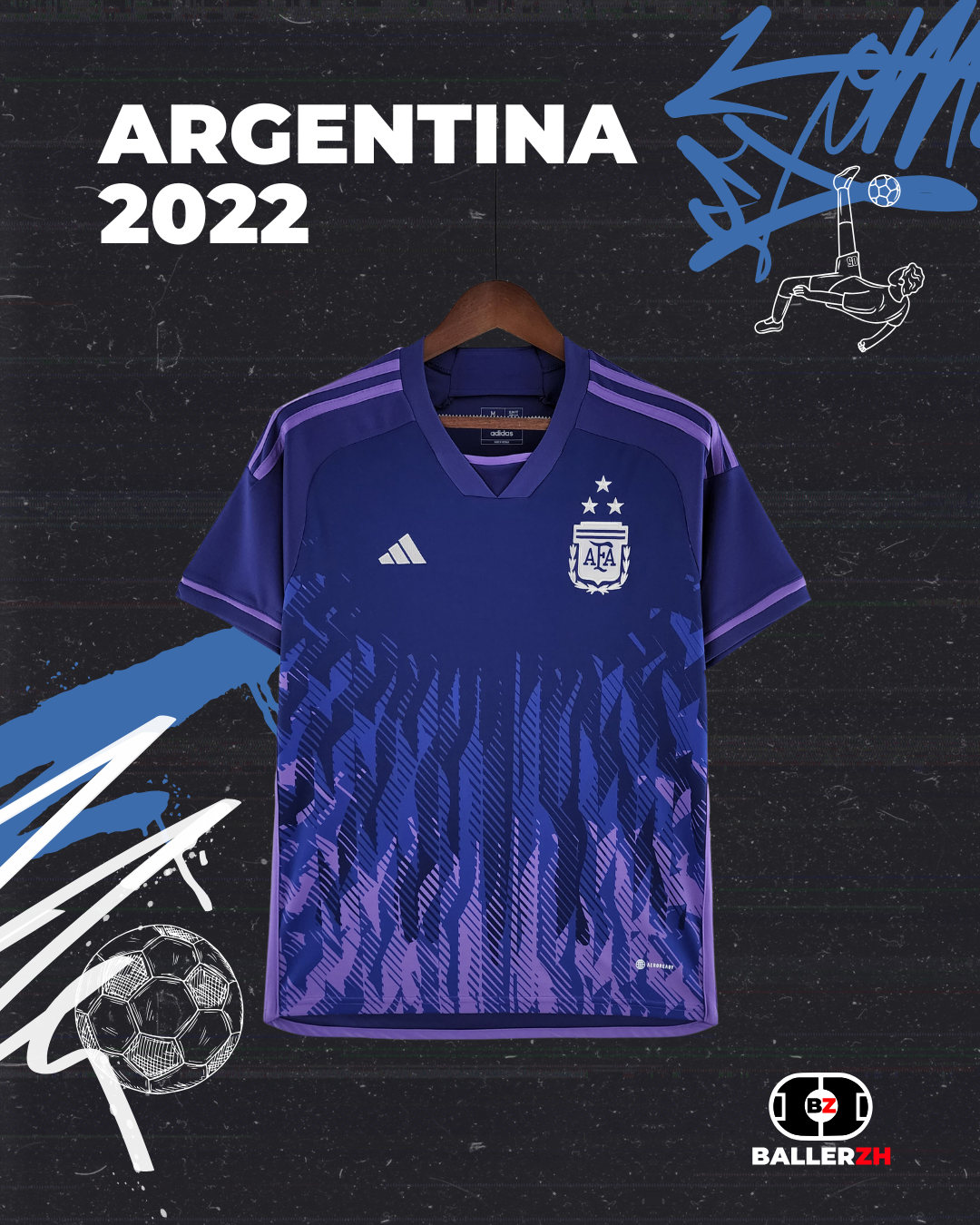ARGENTINA - Away 2022 (3-Star World Cup)