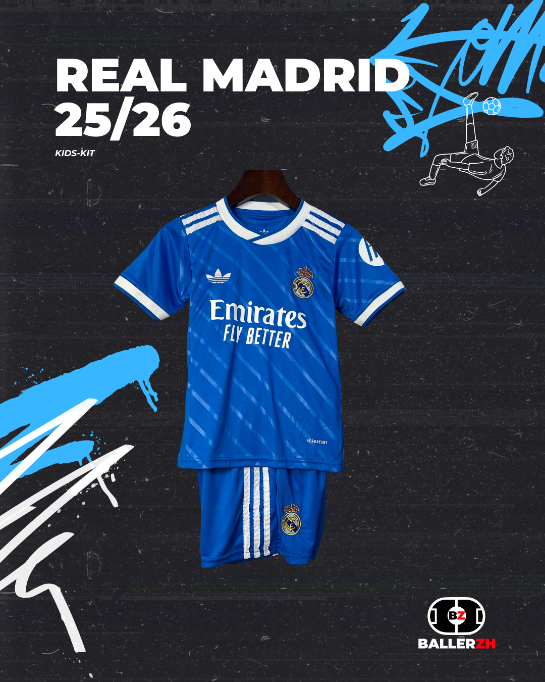REAL MADRID - Away 25/26 (Kids-Kit)
