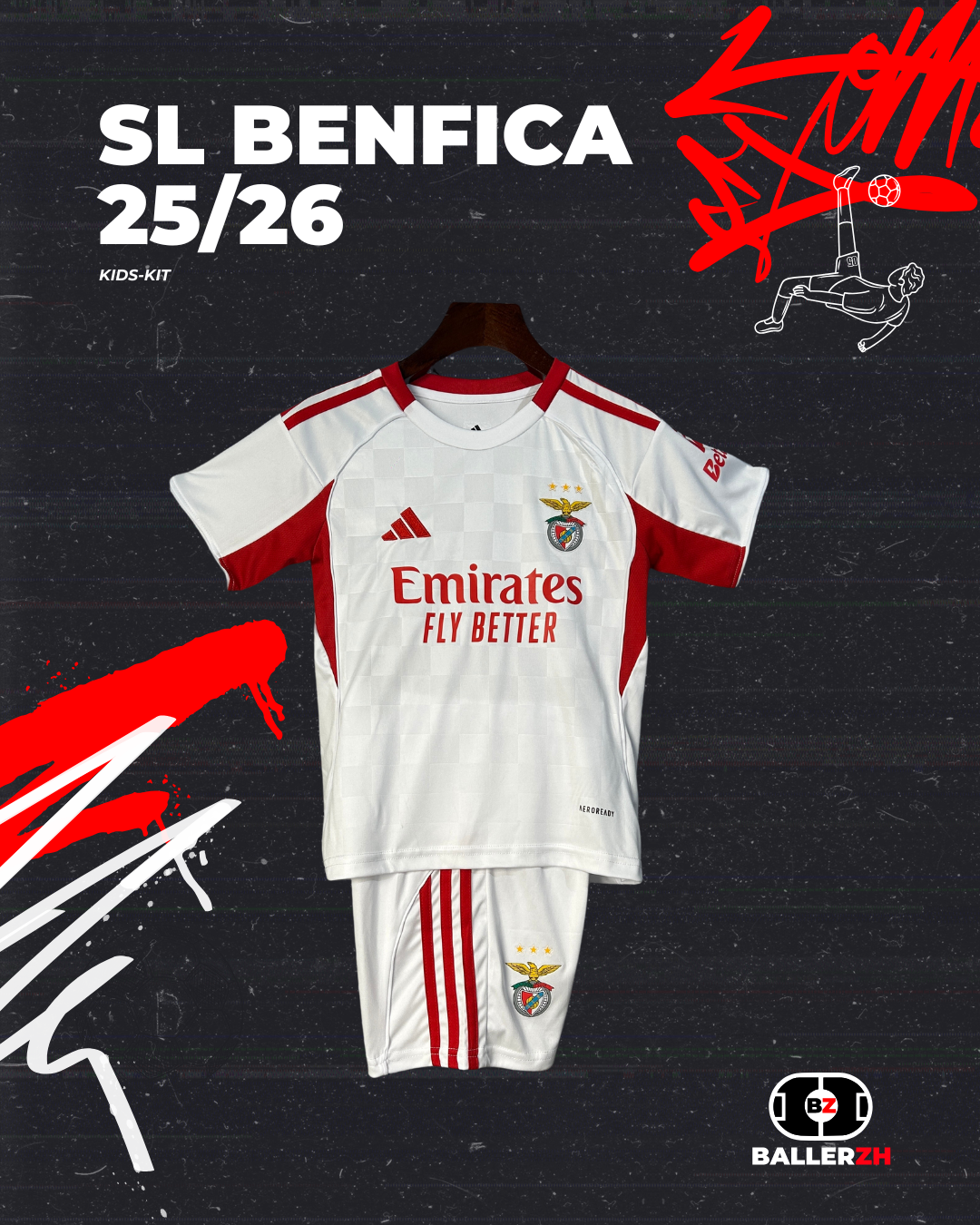 SL BENFICA - Third Away 25/26 (Kids-Kit)